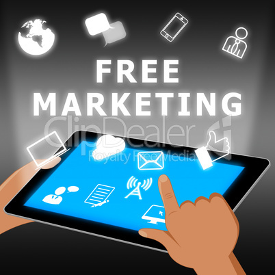Free Marketing Representing Biz E-Marketing 3d Illustration
