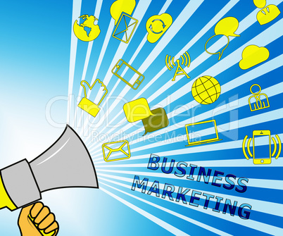 Business Marketing Representing Company SEM 3d Illustration