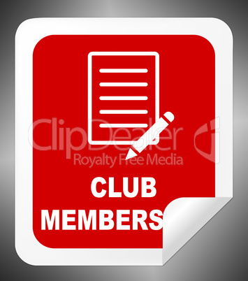 Club Membership Means Join Association 3d Illustration