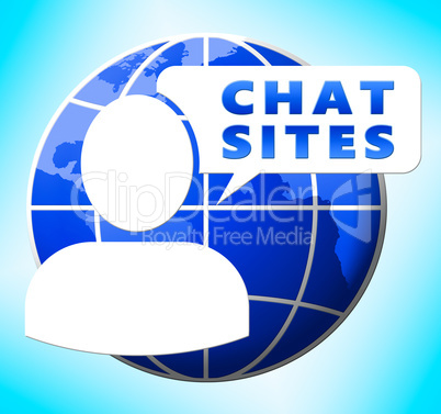 Chat Sites Logo Meaning Discussion 3d Illustration