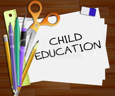 Child Education Shows Kids School 3d Illustration