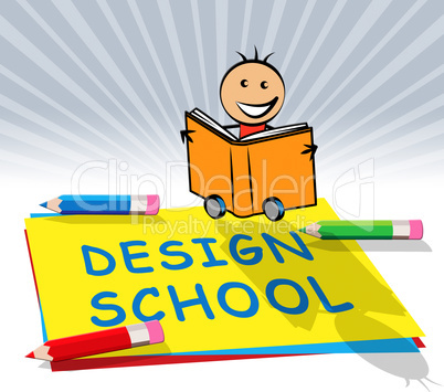 Design School Displays Artwork Studying 3d Illustration