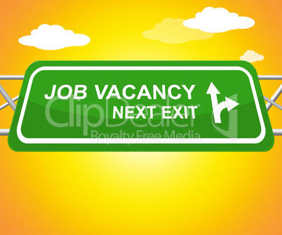 Job Vacancy Means Work Application 3d Illustration