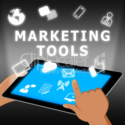 Marketing Tools Means Promotion Apps 3d Illustration