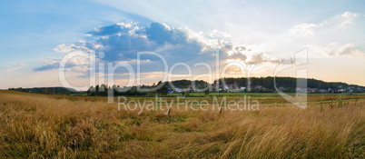 Panoramic rural landscape