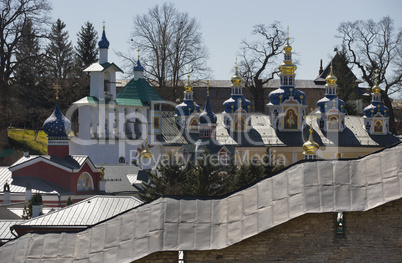 Russian monastery in Pechori city
