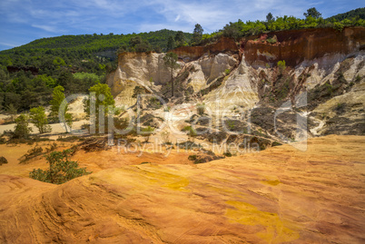 Ockerbruch in Rustrel, Provence,Frankreich