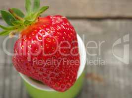 Close up of a strawberry