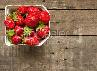 Tasty organic strawberries