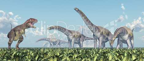 Mapusaurus und Argentinosaurus