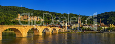 Karl Theodor or old bridge and castle, Heidelberg, Germany
