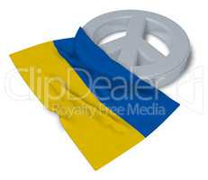 friedenssymbol und flagge der ukraine