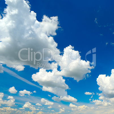 beautiful clouds in blue sky