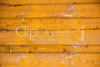 Yellow Wooden Background With Copy Space