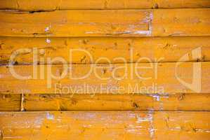 Yellow Wooden Background With Copy Space