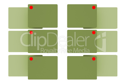 Rectangular surfaces, 3d illustration