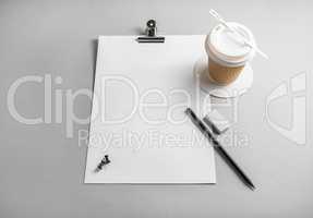 Blank stationery set