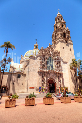 San Diego Museum of man building at the Balboa Park
