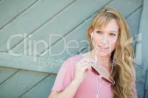 Outdoor Portrait of Young Adult Brown Eyed Woman With Sunglasses