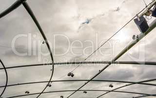 Detail of the Jay Pritzker Pavilion in Chicago