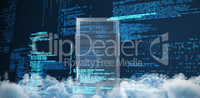 Composite image of blue codes