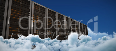 Composite image of server towers