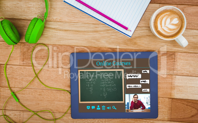 Composite image of composite image of online courses