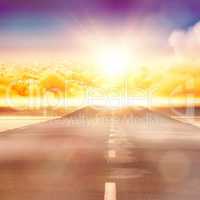 Composite image of scenic view of cloudscape against sky