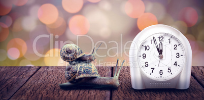 Composite image of clock hour