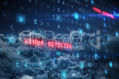 Composite image of virus background