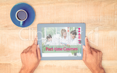 Composite image of composite image of part-time courses