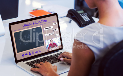 Composite image of composite image of online courses