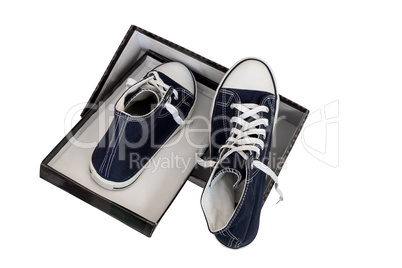 Athletic shoes - men's sneakers on a white background.