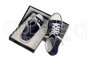 Athletic shoes - men's sneakers on a white background.