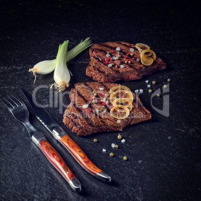 grilled steaks