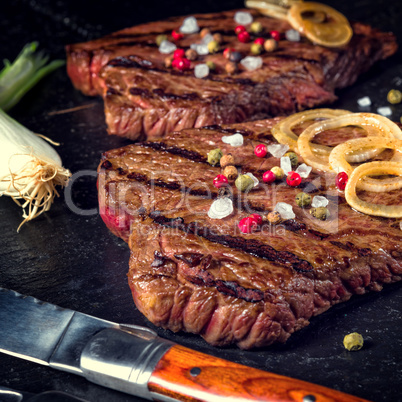 grilled steaks