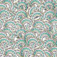 Abstract ripple line circle seamless pattern. Wavy swirl ornamen