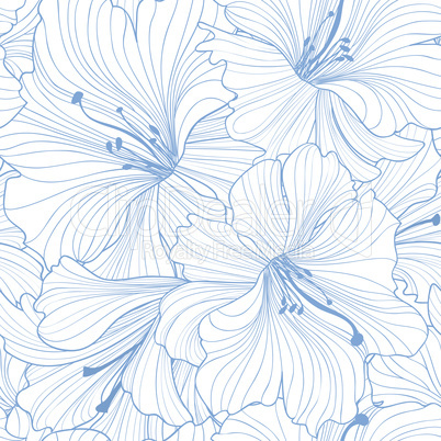 Floral seamless pattern. Flower background. Floral seamless text