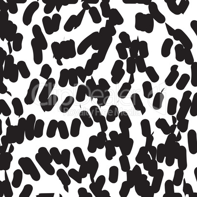 Abstract spot seamless pattern. Chaotic dot ornamental texture.
