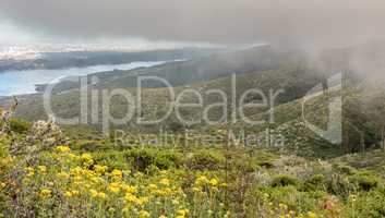 Fog Rolling In On Crystal Springs Reservoir.