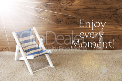 Summer Sunny Greeting Card And Quote Enjoy Every Moment