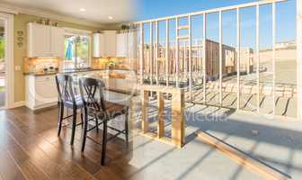 Transition of Beautiful New Home Kitchen From Framing To Complet