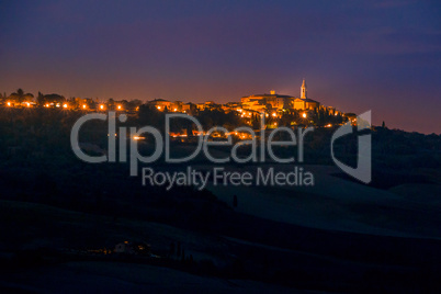 Italian Pienza by Night