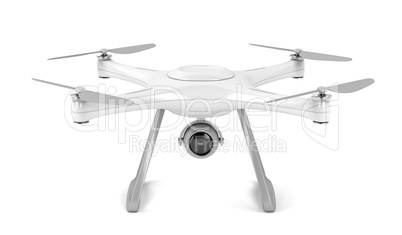 Drone on white background