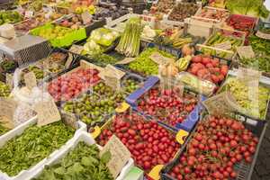 Gemüse auf einem Markt in Italien