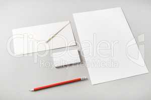 Blank stationery template
