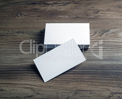 Blank bussiness cards