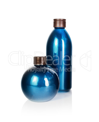 Blank cosmetic bottles