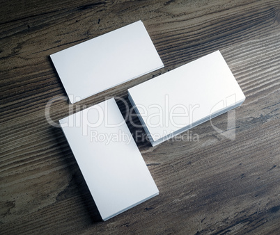 Blank business cards