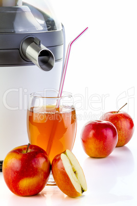 Electric juicer and apple juice